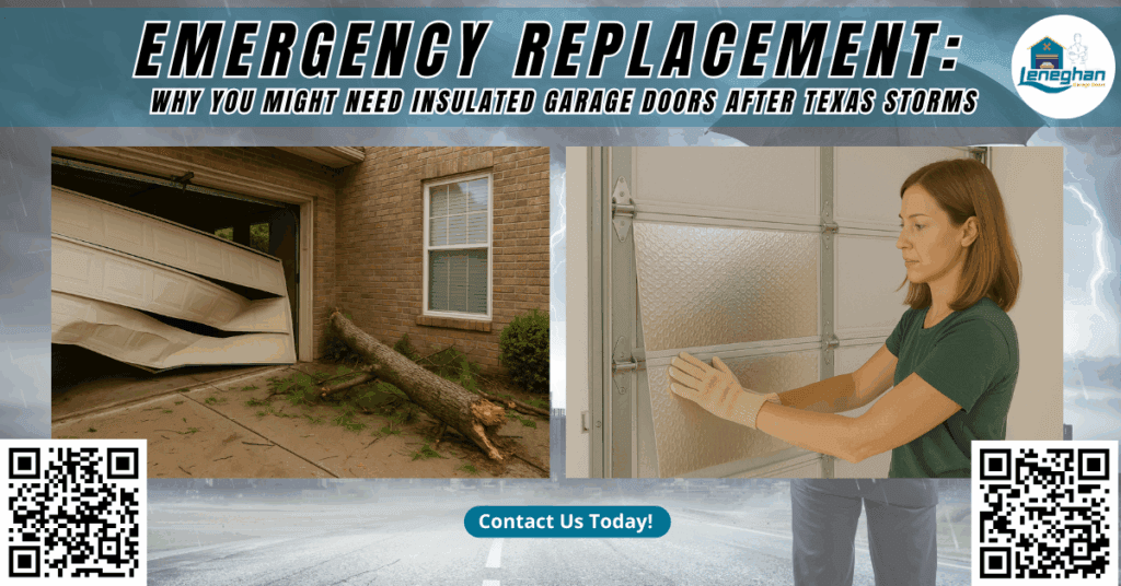 Emergency Replacement: Why You Might Need Insulated Garage Doors After Texas Storms - Leneghan Garage Doors