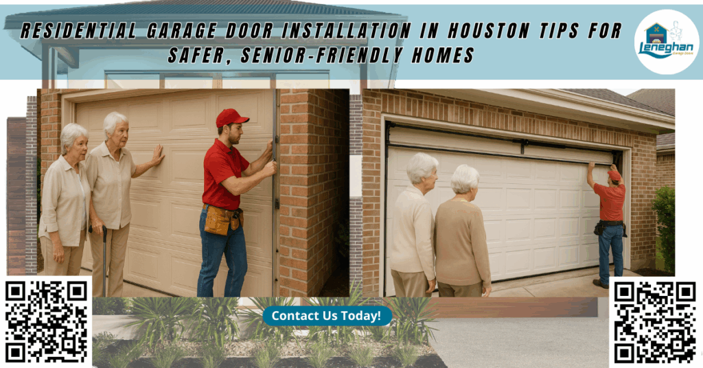Residential Garage Door Installation in Houston: Tips for Safer, Senior-Friendly Homes - Leneghan Garage Doors