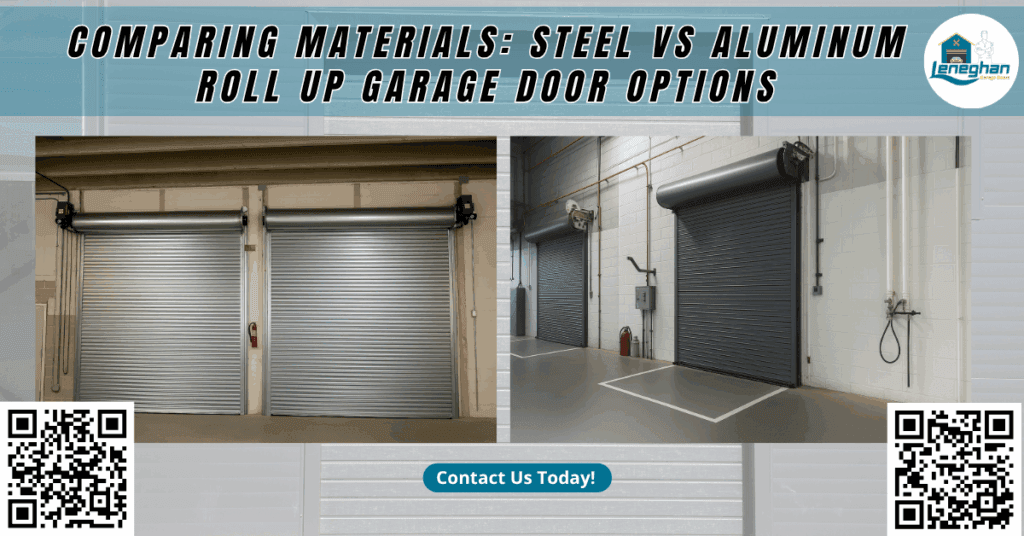 Comparing Materials: Steel vs Aluminum Roll-Up Garage Door Options - Leneghan Garage Doors