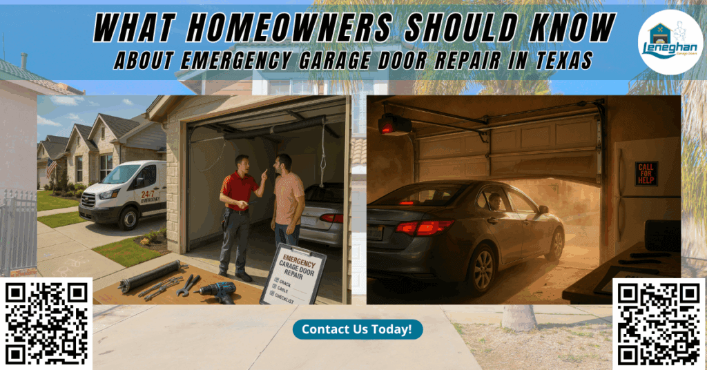 What Homeowners Should Know About Emergency Garage Door Repair in Texas - Leneghan Garage Doors