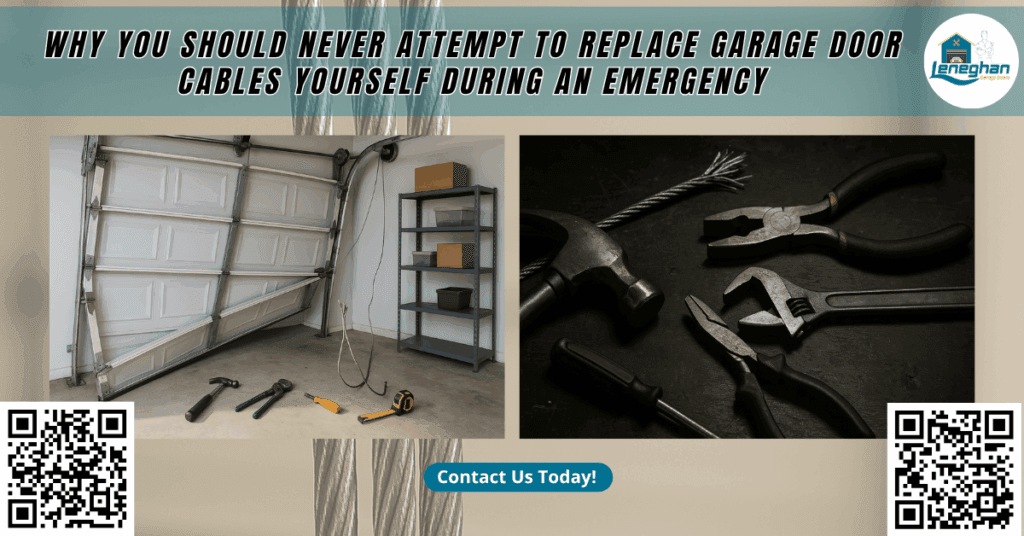 Why You Should Never Attempt to Replace Garage Door Cables Yourself During an Emergency - Leneghan Garage Doors