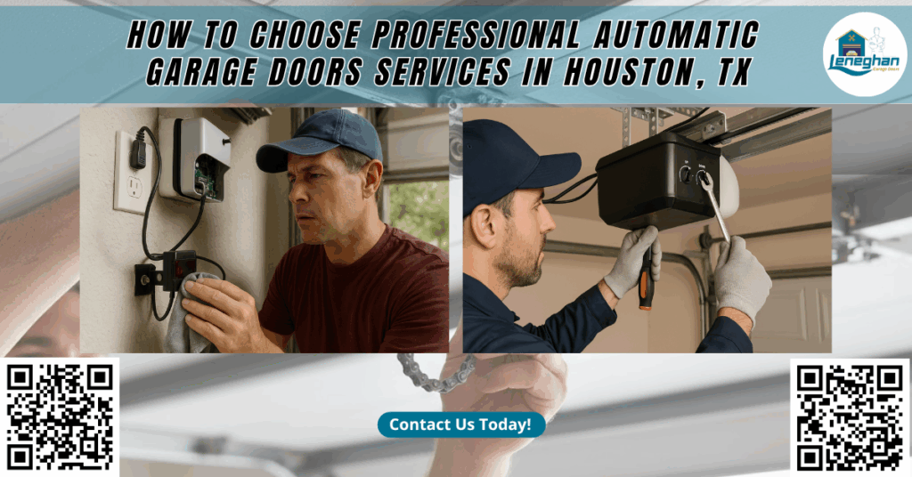How to Choose Professional Automatic Garage Doors Services in Houston, TX - Leneghan Garage Doors