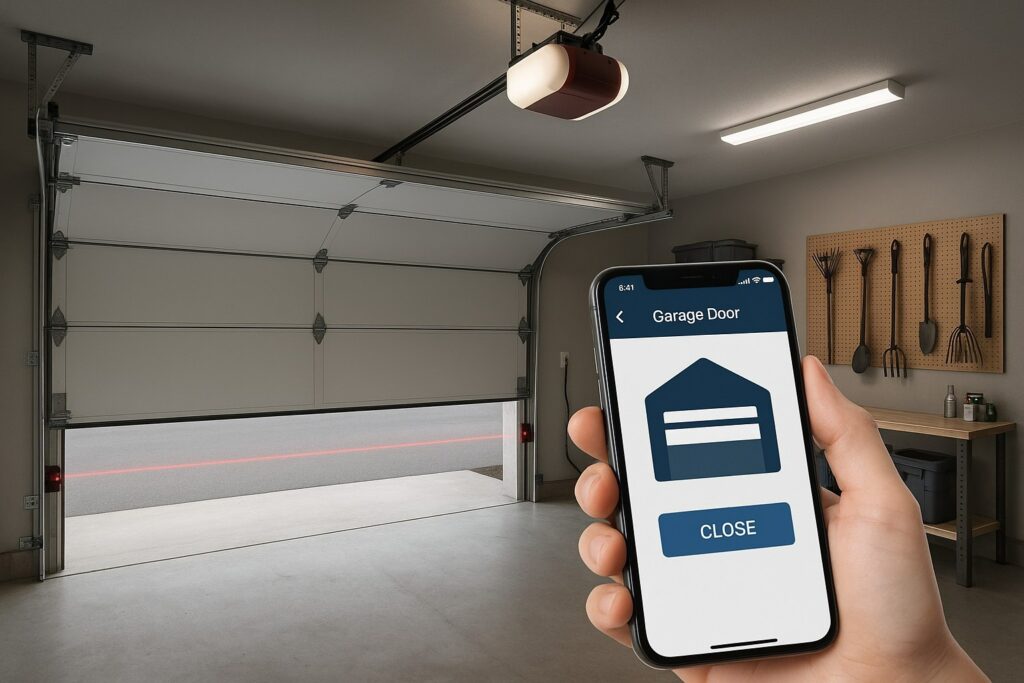 You said:
You said:
You said:
You said:
You said:
You said:
You said:
You said:
You said:
You said:
You said:
You said:
You said:
You said:
You said:
You said:
You said:
You said:
You said:Smartphone controlling smart system after garage door opener repair in a modern residential garage.